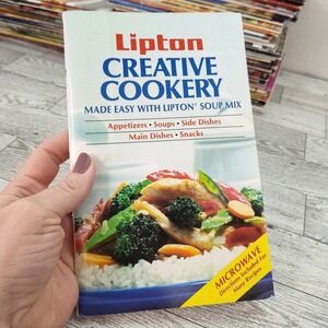 Lipton‎ Creative Cookery Cookbook 1987 Booklet Soup Mix Recipes 80s Vintage